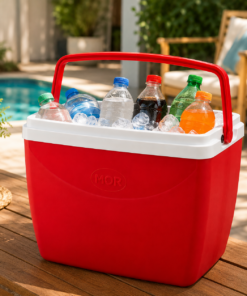 Caixa Térmica Mor 34L Vermelha para Bebidas e Alimentos