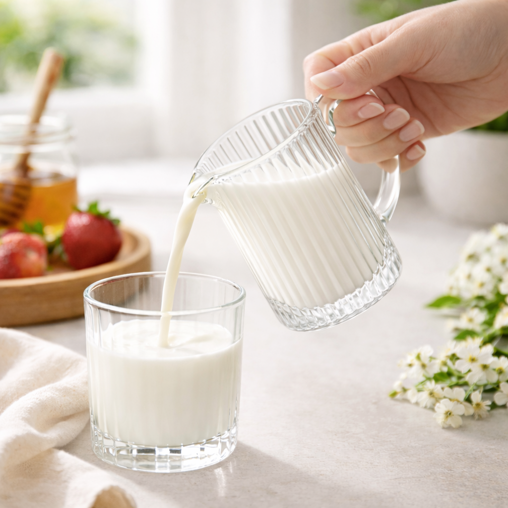 jarra de Leite em Vidro Laure 260ml