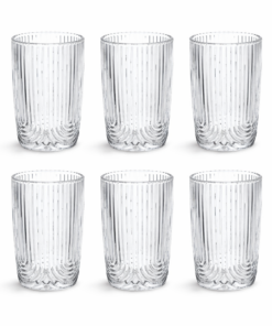 Jogo 6 Copos Vidro 250ml Laure Allmix Transparente