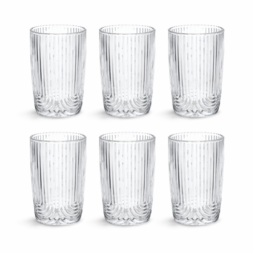 Jogo 6 Copos Vidro 250ml Laure Allmix Transparente