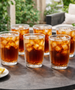 Jogo 6 Copos Vidro 250ml Laure Allmix Transparente