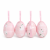 Ovo Decorativo de Páscoa Rosa Floral e Temático