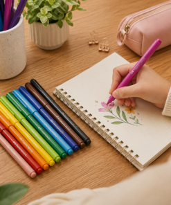 Canetinha Hidrográfica Vai e Vem 12 Cores Faber-Castell