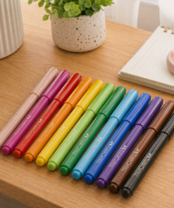 Canetinha Hidrográfica Vai e Vem 12 Cores Faber-Castell