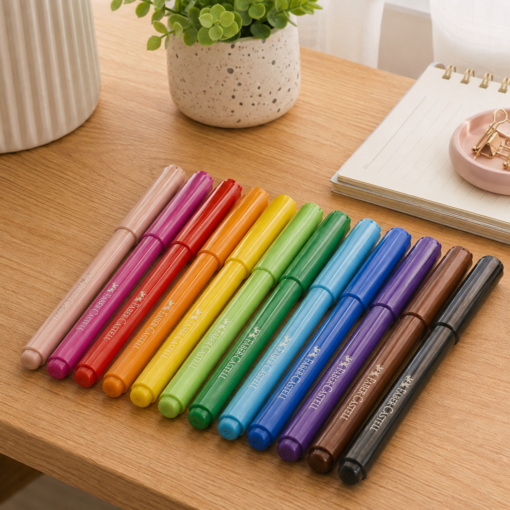 Canetinha Hidrográfica Vai e Vem 12 Cores Faber-Castell