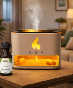 Kit Umidificador Caixa Branca com essencia