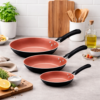 Kit 3 Frigideiras Tramontina Caribe Alumínio Antiaderente Starflon Cozinha 16 20 24 cm