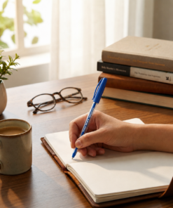 Esferográfica Trilux 032 Média Azul Faber-Castell