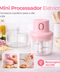 Mini Processador Elétrico USB Portátil para Alimentos Belakaza