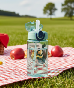 Garrafa Plástica 450ml com Tampa Rosca e Alça para Transporte