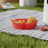 Forma de Silicone para Air Fryer com Divisória Antiaderente 20x16x4,7cm