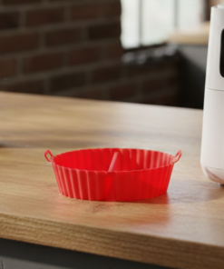 Forma de Silicone para Air Fryer com Divisória Antiaderente 20x16x4,7cm