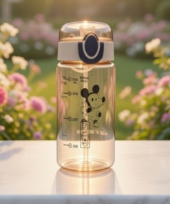 Garrafa Plástica 450ml com Tampa Rosca e Alça para Transporte