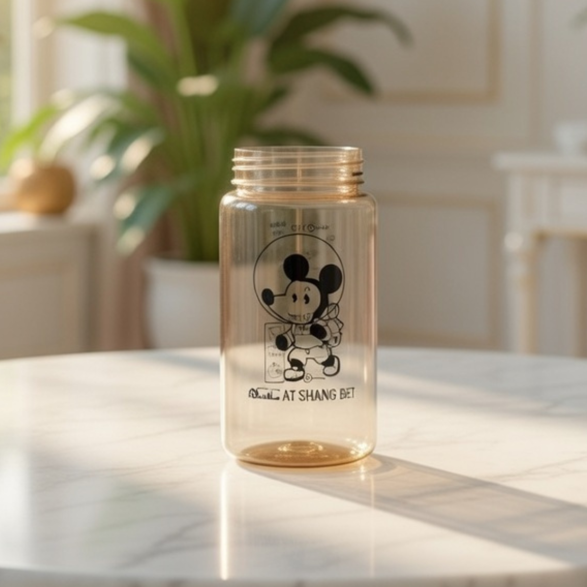 Garrafa Plástica 450ml com Tampa Rosca e Alça para Transporte