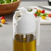 Galheteiro 2 em 1 de Vidro com Borrifador Branco 450ml Lyor