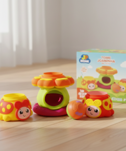 Torre joaninha brinquedo educativo