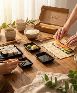 conjunto para sushi bambu lyor