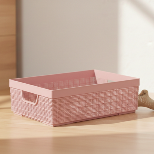 Cesta Organizadora Juta A4 5,2L Rosa Jaguar