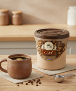 Pote para café decorado Plasútil