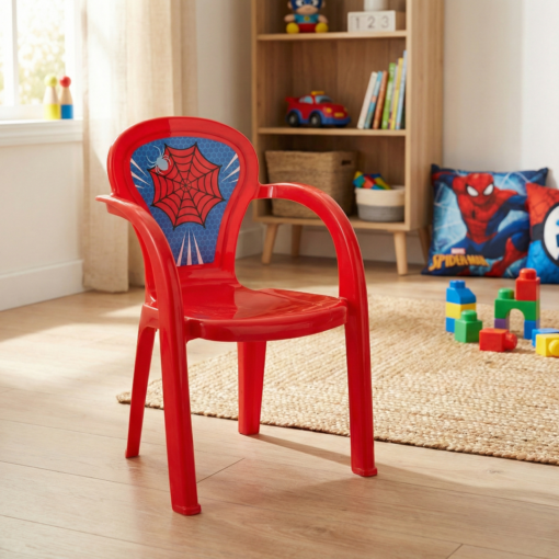 Cadeira Infantil Decorada Teia Usual Plastic