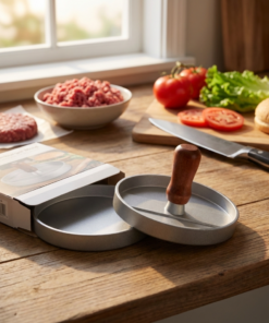 Molde para hambúrguer metal Prensa Gourmet