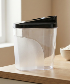 farinheira de plástico transparente 1 Litro