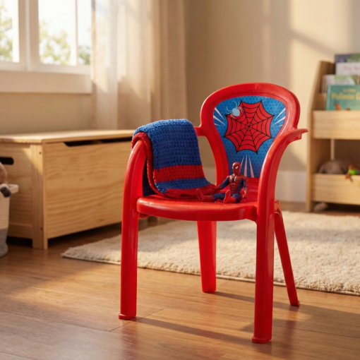Cadeira Infantil Decorada Teia Usual Plastic