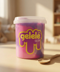 gelele slime colorida divertida
