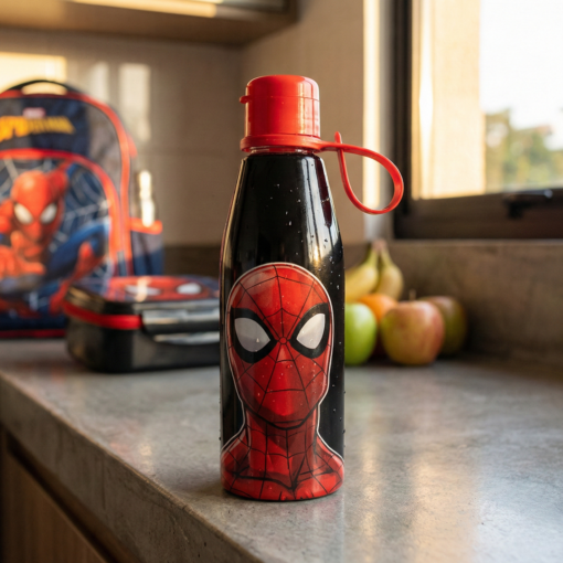 Garrafa Abre Facil Homem-Aranha 530ml Plasutil