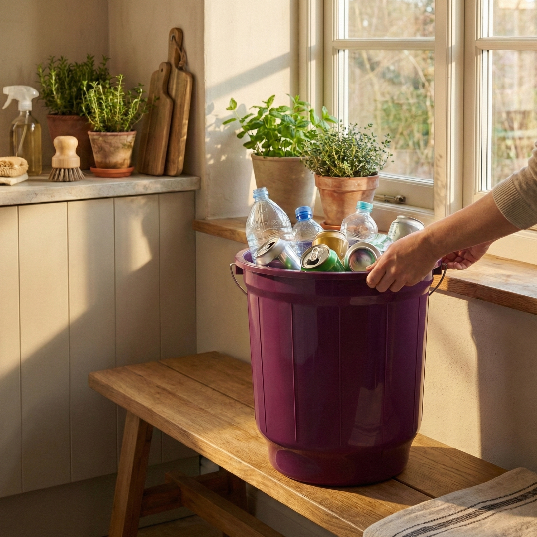 Balde para coleta seletiva de 20 litros