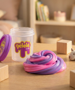 gelele slime colorida divertida
