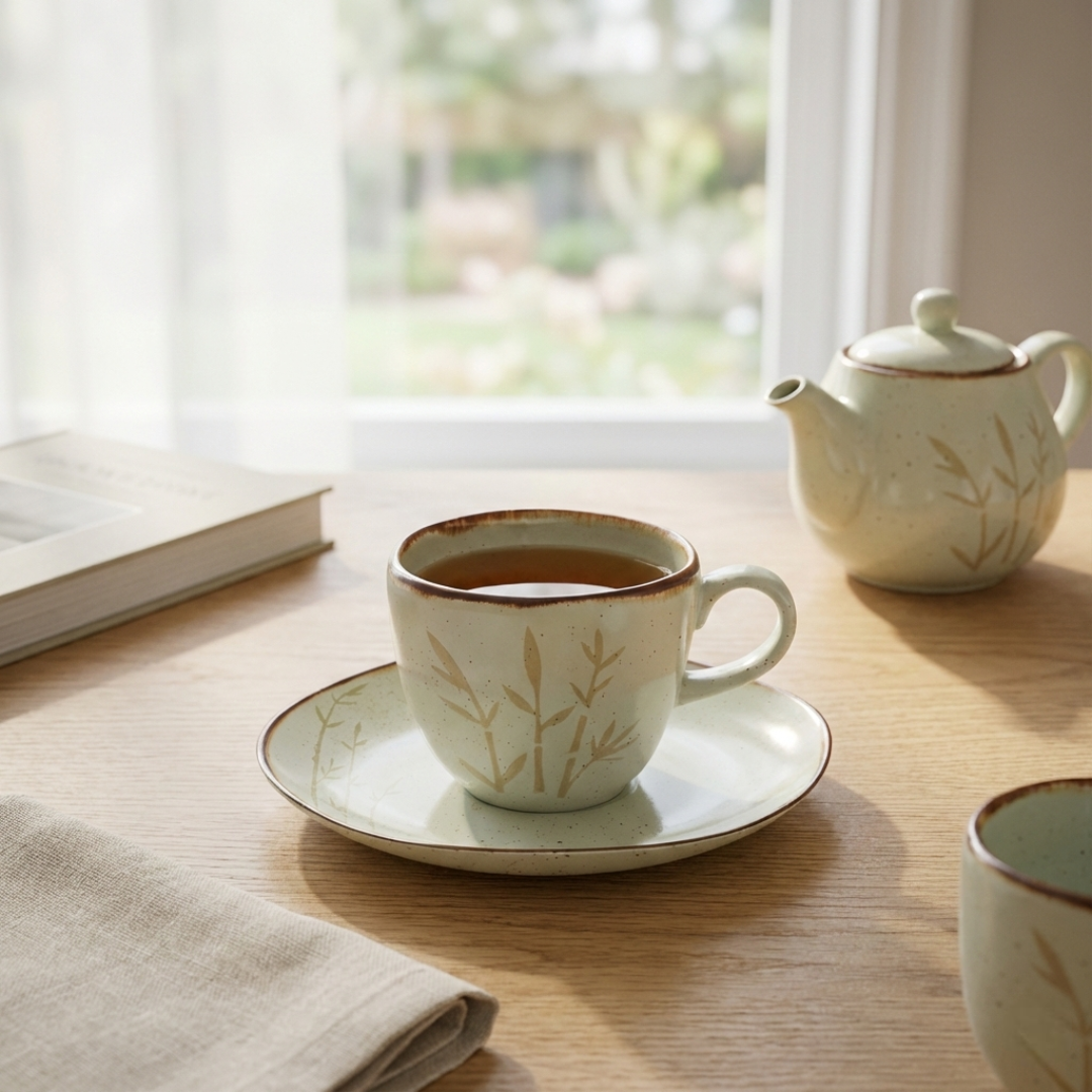 Xícara de chá bambu Oxford