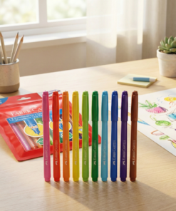 canetinha vai e vem 12 cores