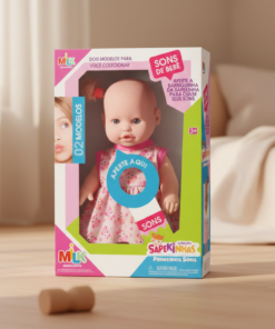 boneca sapekinha primeiros sons Milk Brinquedos