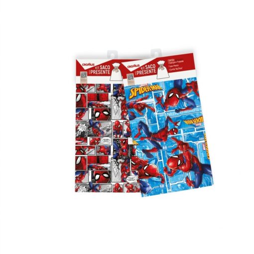 Saco Presente Homem Aranha Cromus 45x59