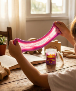 gelele slime colorida divertida