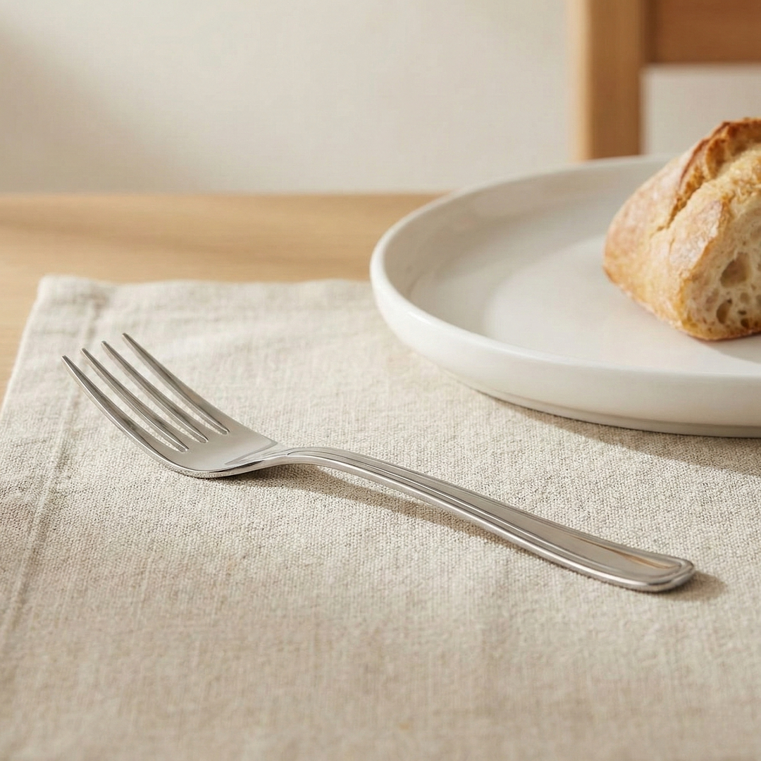 garfo de mesa inox da linha Búzios