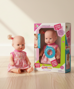 boneca sapekinha primeiros sons Milk Brinquedos