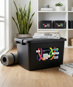Caixa organizadora preta 10L