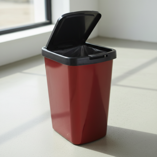 Lixeira Label Metalizada com Sistema Click 9 Litros Arqplast