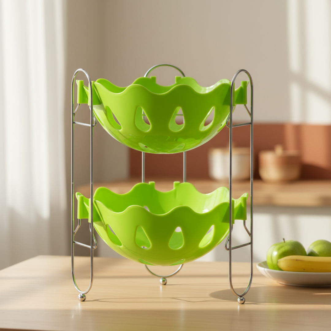fruteira de mesa cromada Niquelart