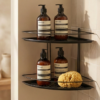 Porta Shampoo Canto Duplo Aramado Fundo Plástico Stolf