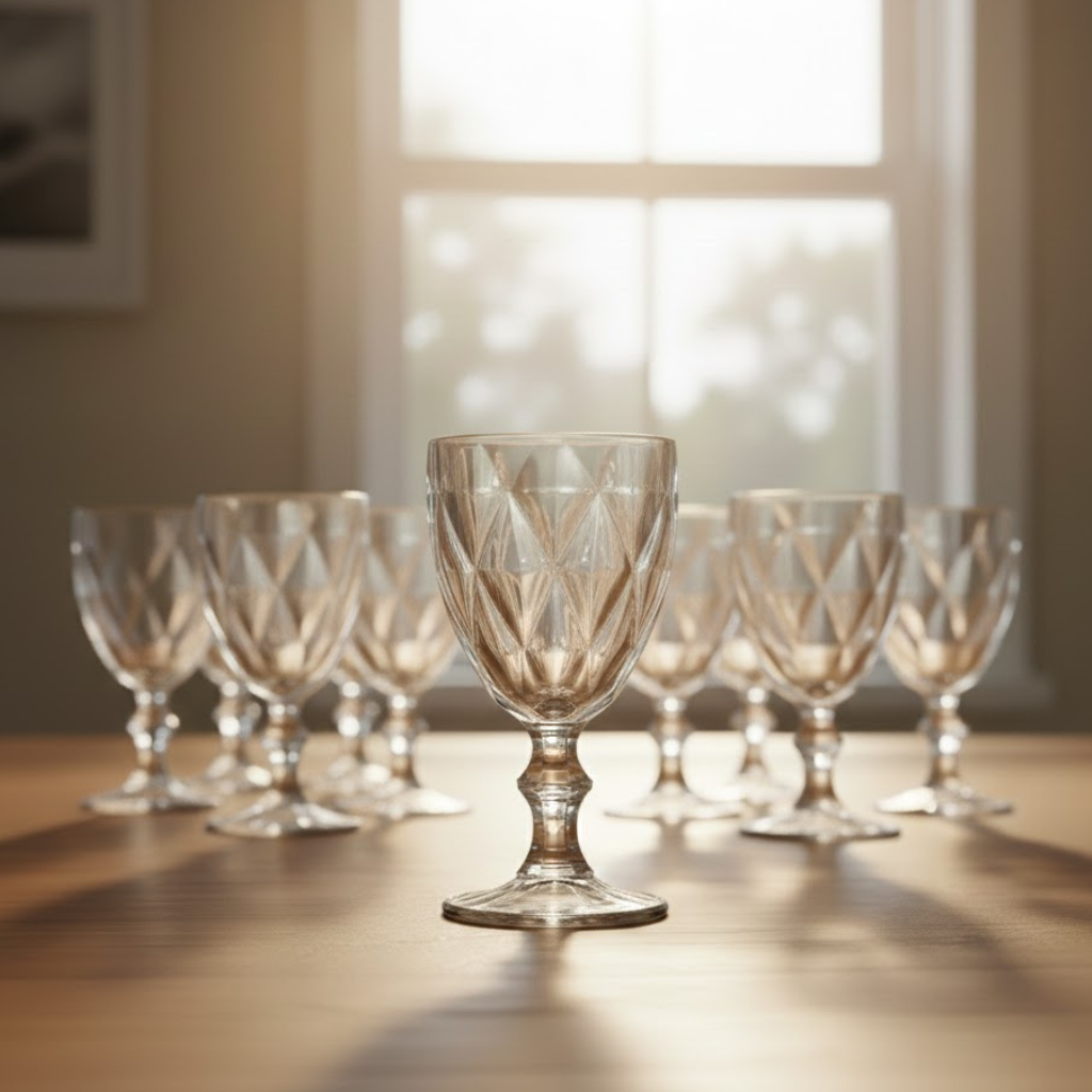 Kit Jarra de Vidro 1,2L com 12 Taças 300ml