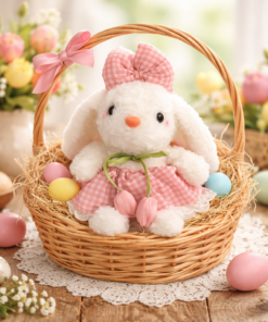 Coelha de Páscoa Pelúcia Decorativa Infantil