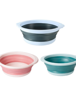 Balde Retrátil Dobrável 10cm x 18cm Compacto para Limpeza