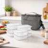 Kit Bolsa Térmica com 120 Potes Descartáveis 500ml