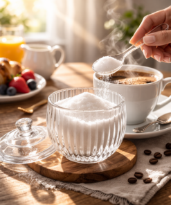 Açucareiro de Vidro com Colher Laure 220ML