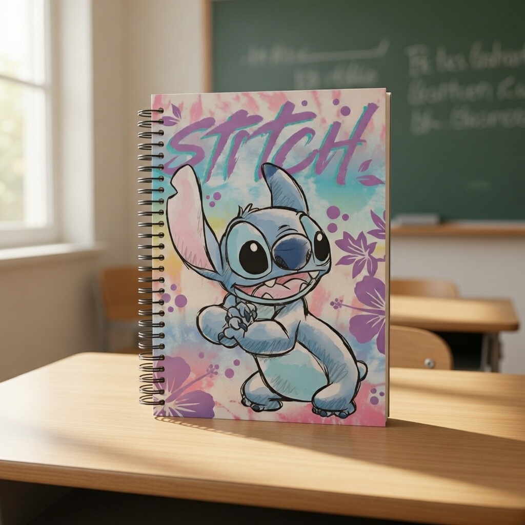 Caderno Escolar Disney Stitch 10 Matérias 160 Folhas