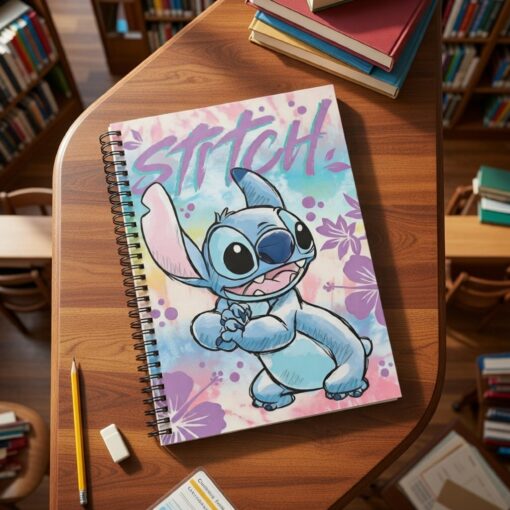 Caderno Escolar Disney Stitch 10 Matérias 160 Folhas