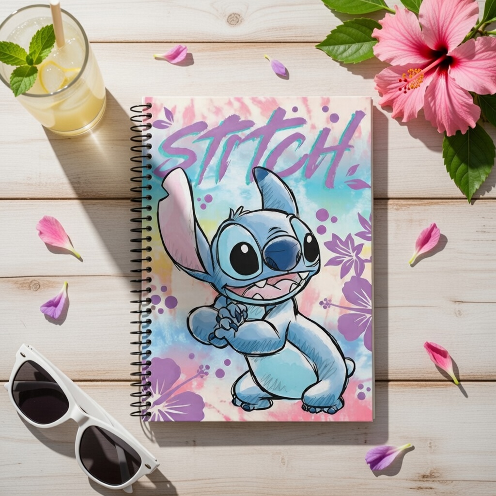 Caderno Escolar Disney Stitch 10 Matérias 160 Folhas